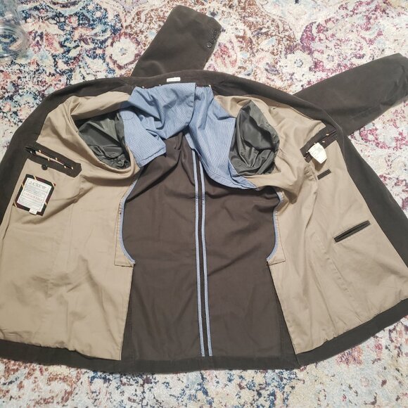 J. Crew Vintage Corduroy Blazer Olive Green Fine Wale Size Large Tall - Picture 4 of 13